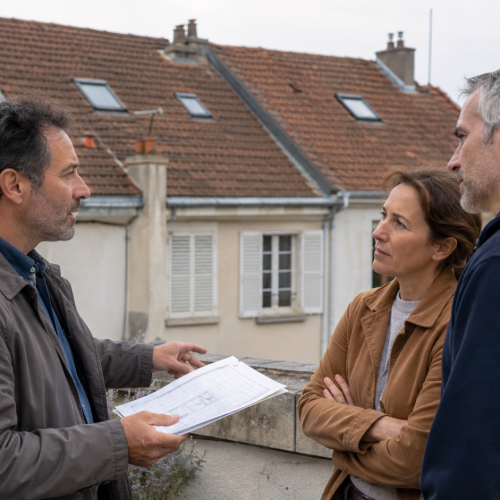 Réunion sur les toitures communes sans copropriété